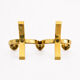 Candelabrum in brass attributed to Gunnar Ander, Ystad, Sweden, mid-20th century.