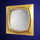 Large Vintage 1950s French Hand Carved Hardwood Gold Gilt Wall Mirror