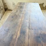 1950s oak farmhouse table with spindle legs