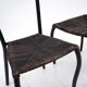 Black Manila dining chairs by Val Padilla for Conran, c.1980