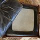 Admiral armchair and its ottoman by Erik Merthen Sweden vintage 1960