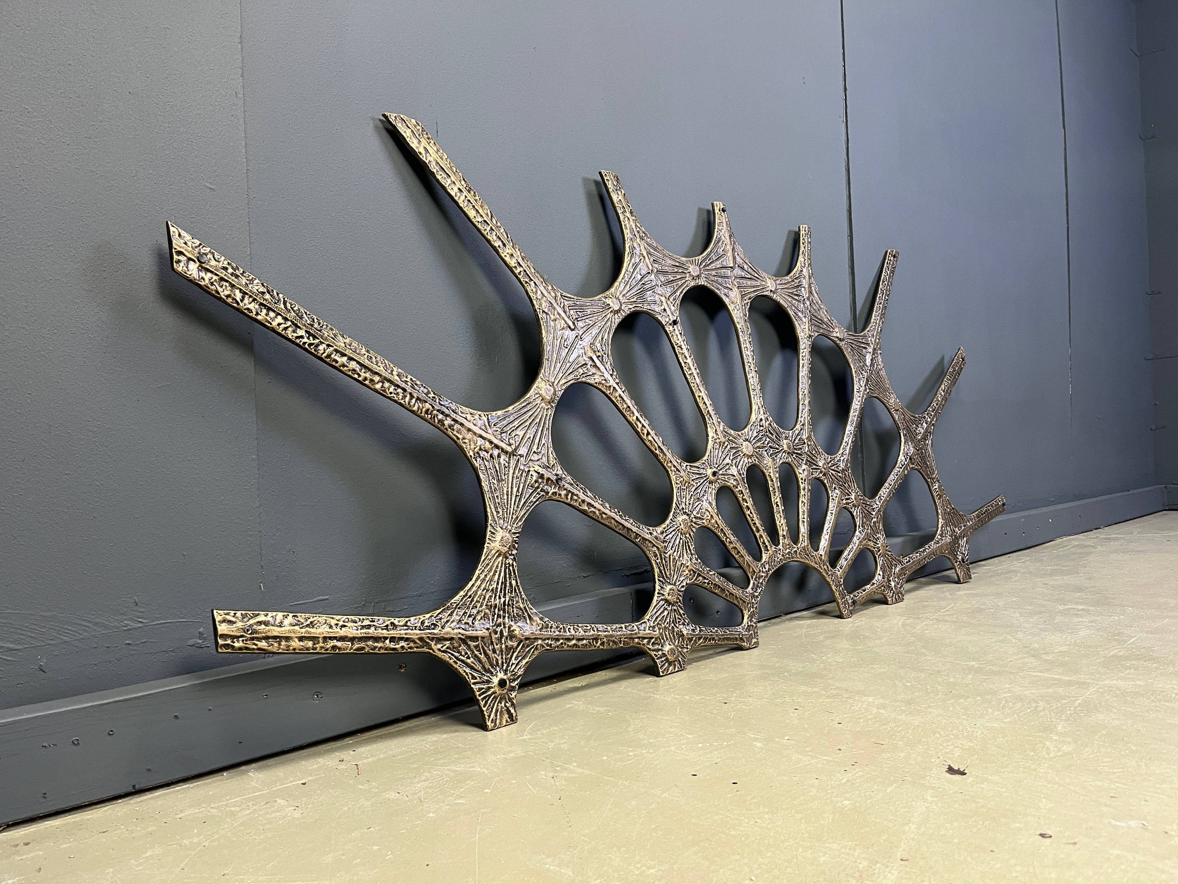 Vintage brutalist wall sculpture, 1970s
