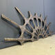 Vintage brutalist wall sculpture, 1970s