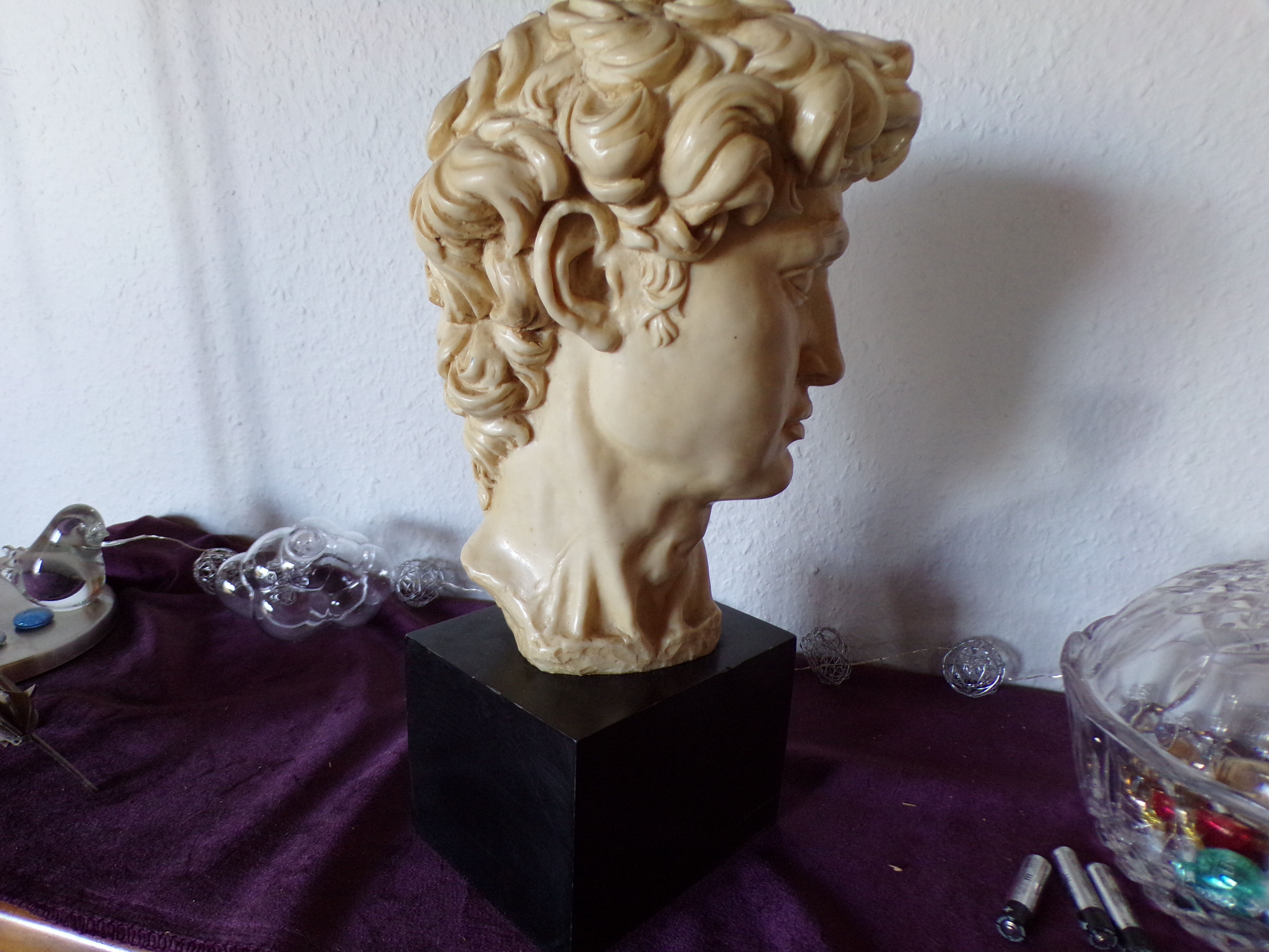 Bust of David signed Santini