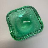 Murano Glass Bullicante "Green" Bowl Element Shell Ashtray Murano, Italy, 1970s