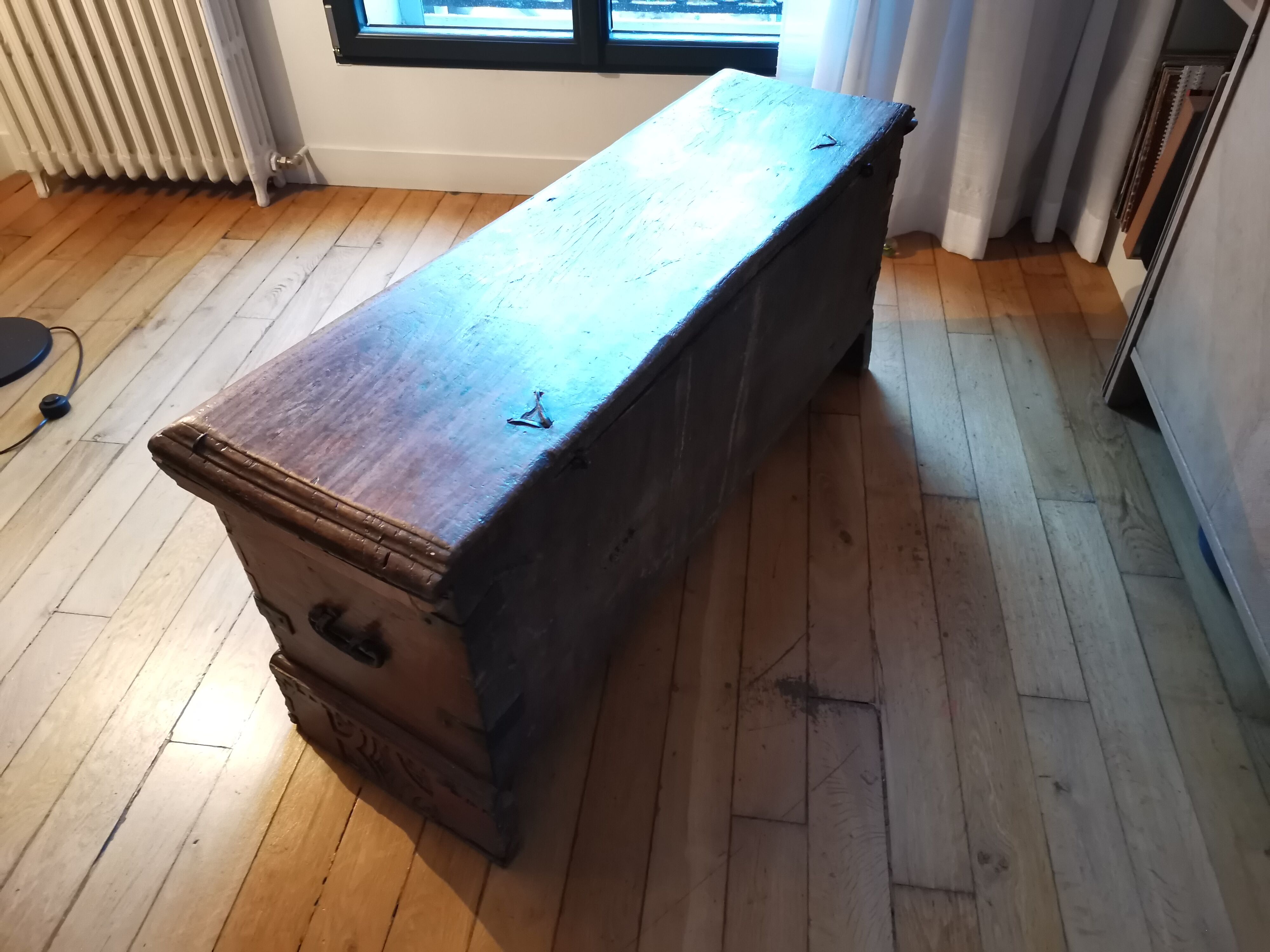 Old wooden box