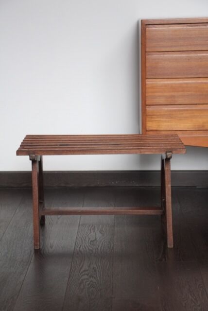 Scandinavian bench solid teak Denmark 1960