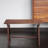 Scandinavian bench solid teak Denmark 1960