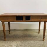 Old walnut farm table with pulls