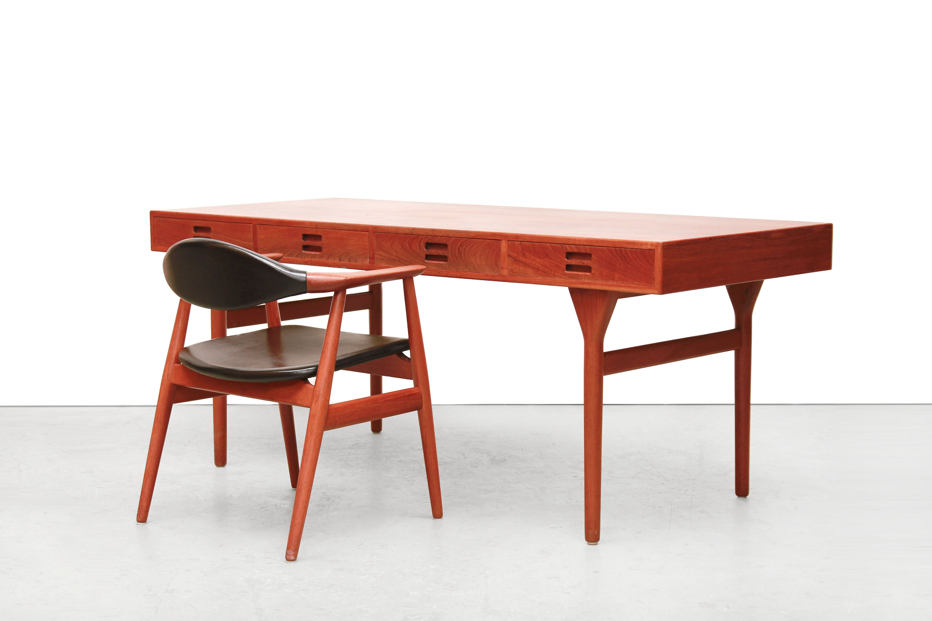 Teak Desk by Nanna Ditzel for Søren Willadsen, 1950s