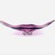 Coupe XXL Formia Murano Verre Soufflé Violet Mid-Century 62cm