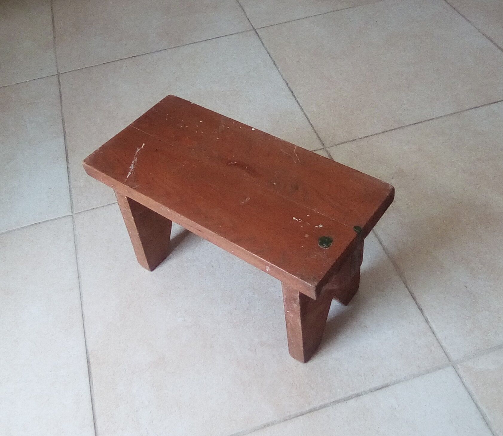 Vintage solid wood stool