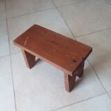 Vintage solid wood stool