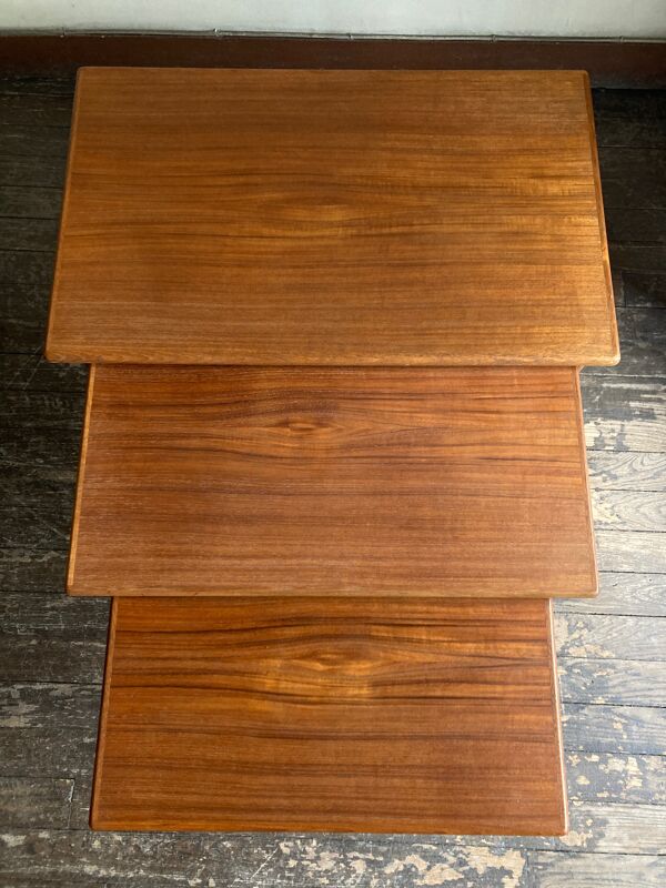 Tables gigogne de Kai Kristiansen édité par VM Denmark 1950