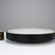 Large ceiling lamp in glass and metal circa 1960