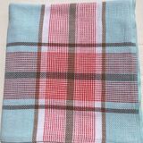 Rectangle tablecloth blue lines lagoon and coral