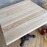 Bistro table in wood and cast iron