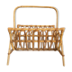 Vintage rattan magazine holder