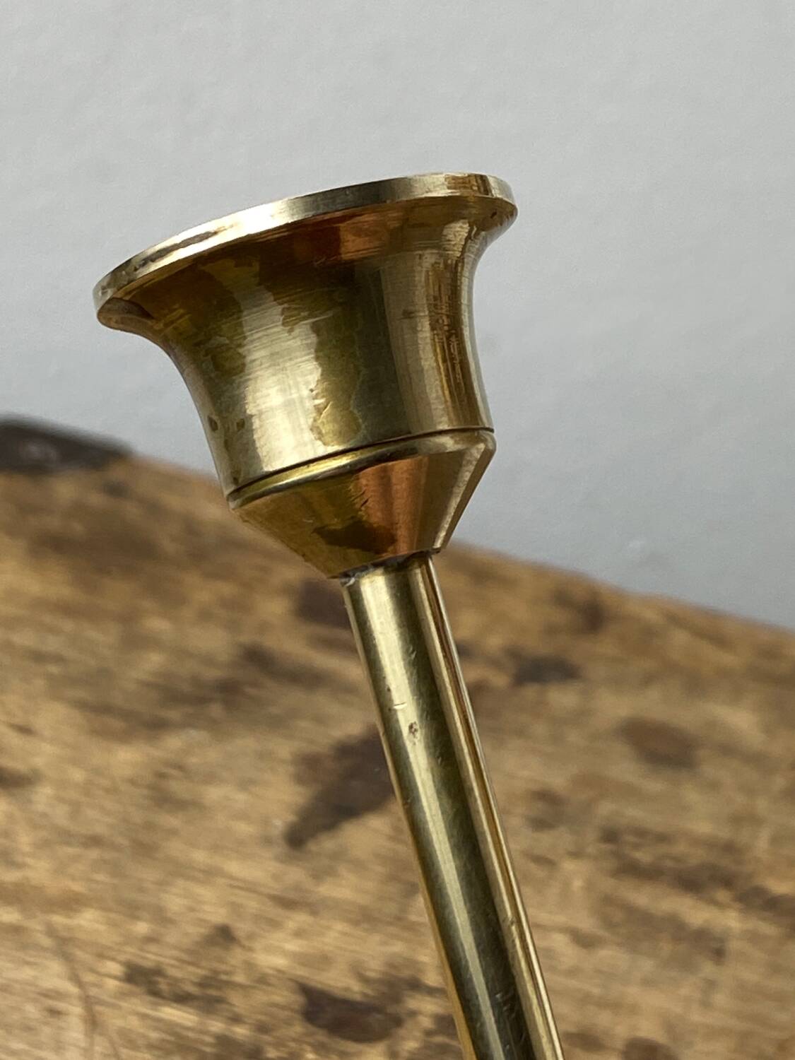 Vintage brass candle holders