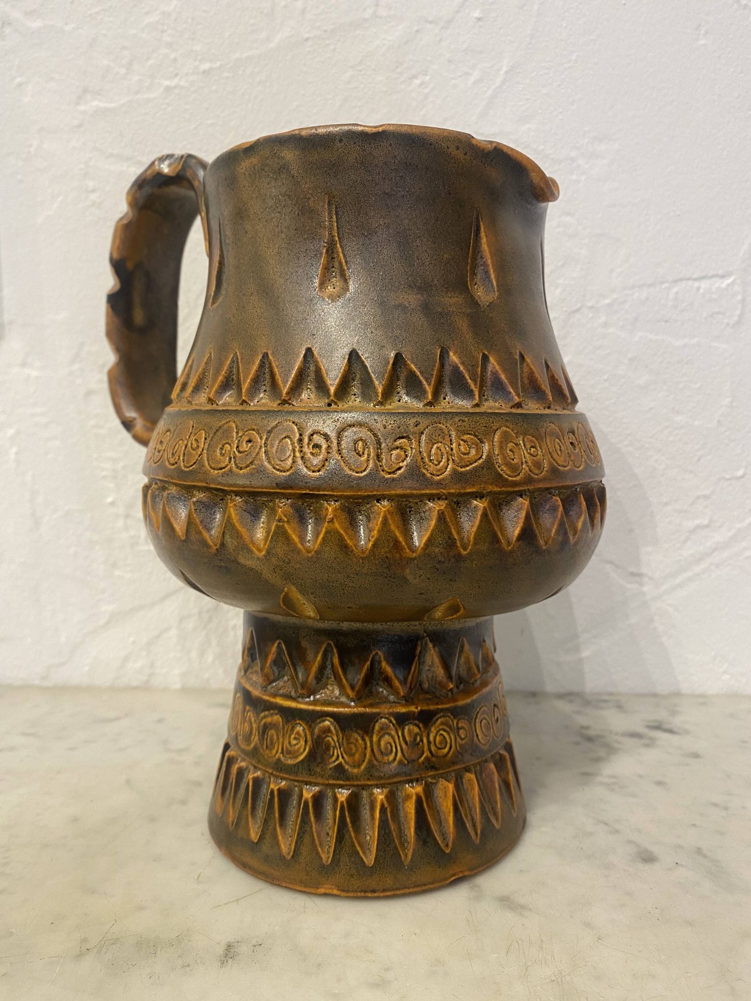Service - ceramic - H. Bessone - Vallauris - France - 20th century