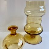 Amber glass jar