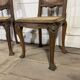 Paire de chaises cannée pieds pattes de lion