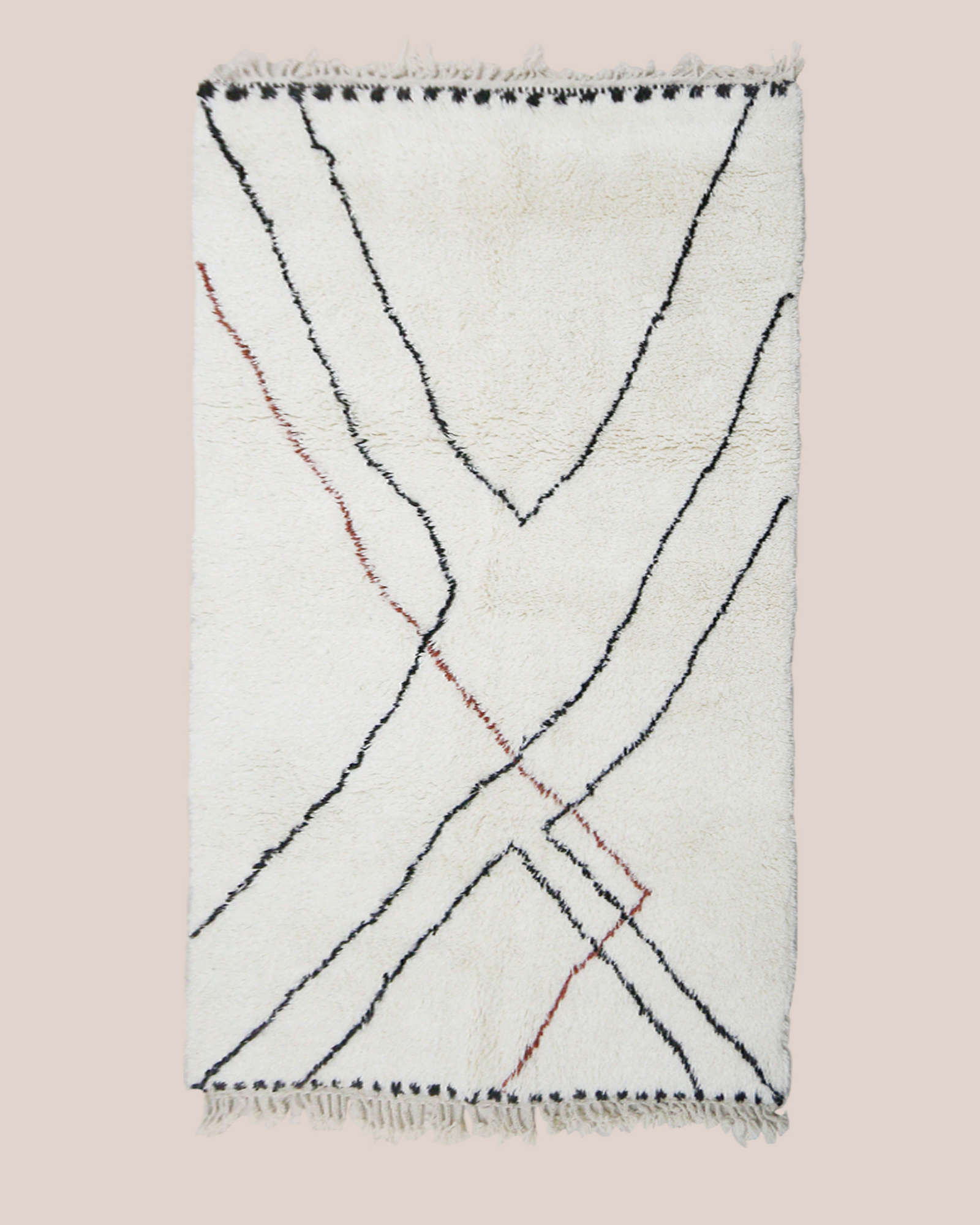 Handmade Berber carpet 245cm/184cm