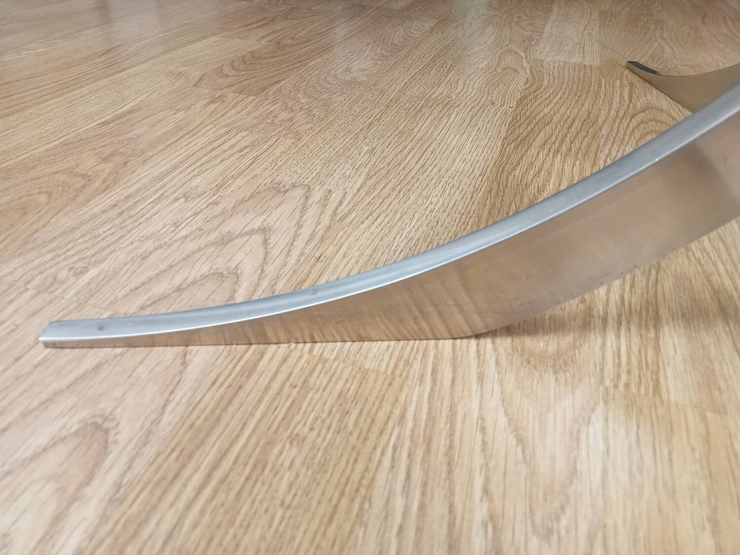 Rare 1970s round glass table