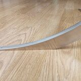 Rare 1970s round glass table