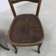 Pair of Baumann Bistrot chairs from the 1920s with pyrography seat