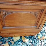 Retro bedside table with marble