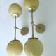 Paire de grandes appliques Art Déco en verre