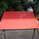 Vintage red formica table 60