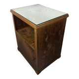 Table de chevet ou  d’appoint avec plateau miroir