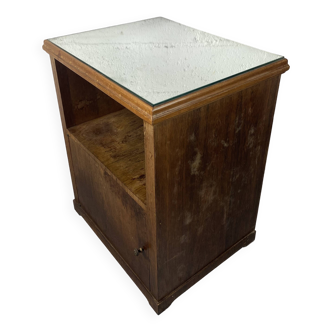 Table de chevet ou  d’appoint avec plateau miroir