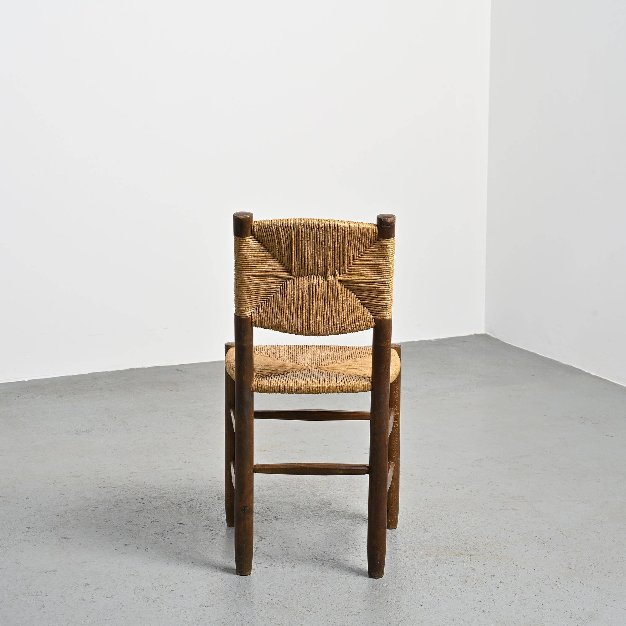 Paire de chaises modèle Bauche par Charlotte Perriand, circa 1950