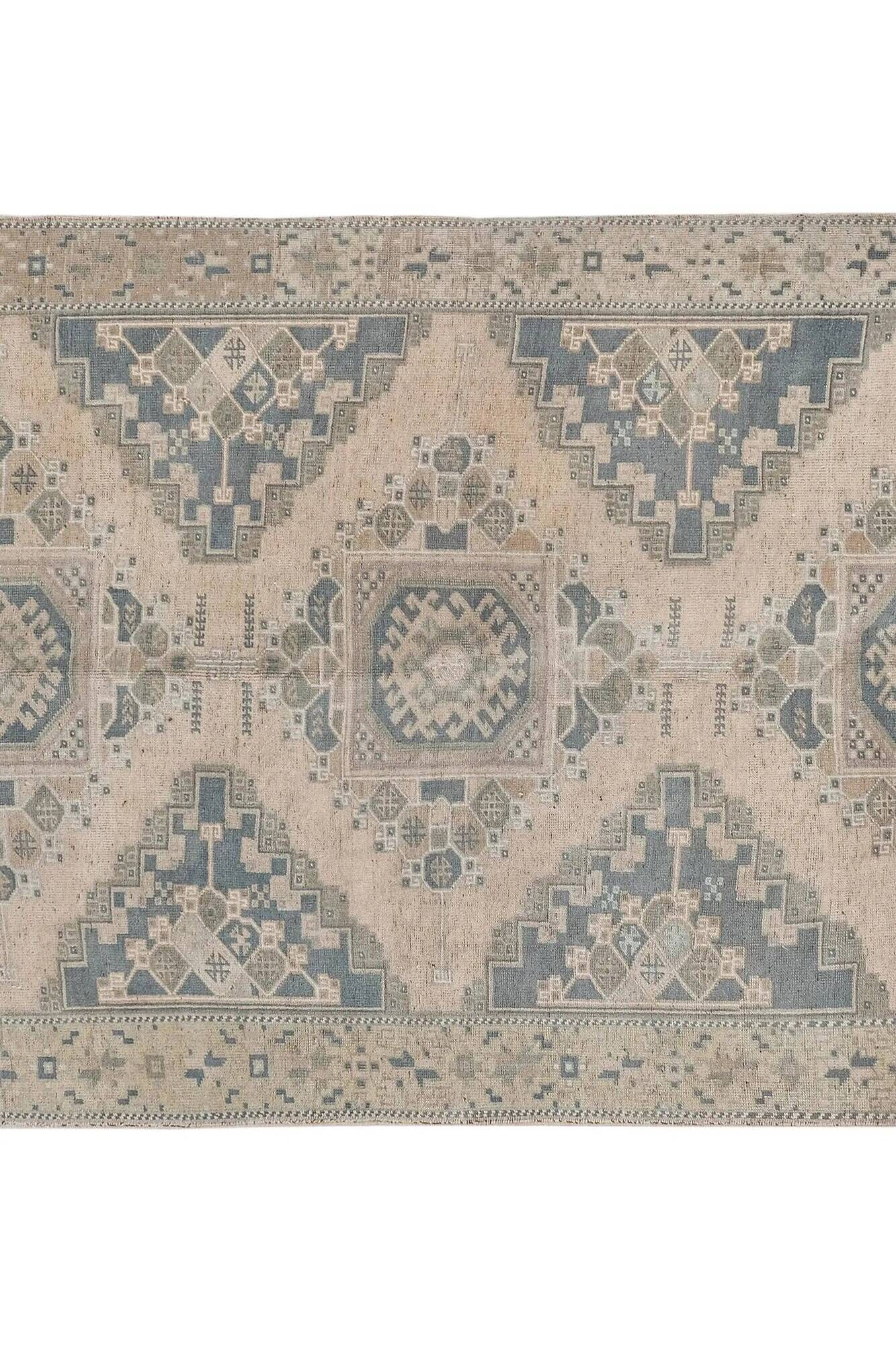 Vintage Turkish hallway rug 141x263 cm