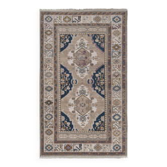 Vintage Turkish Oushak Rug Handwoven 91x156 cm