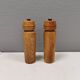 Vintage set of salt and pepper grinders, in oak Denmark 1960s