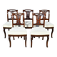 Suite of 5 Cuban Mahogany Chairs, Restoration Period – Early 19th Century