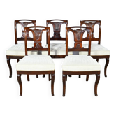 Suite of 5 Cuban Mahogany Chairs, Restoration Period – Early 19th Century