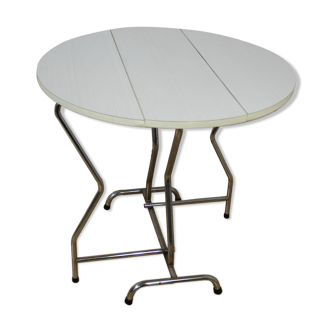 Table formica blanche pliante