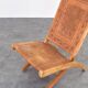 Folding Chair by Ángel Pazmiño for Muebles de Estilo, 1960s.