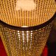 pair of Scandinavian wooden ball lamps and new lampshades 32x14 electric ok