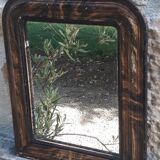 Louis Philippe style mirror 38 x 31 wood and stuccuse