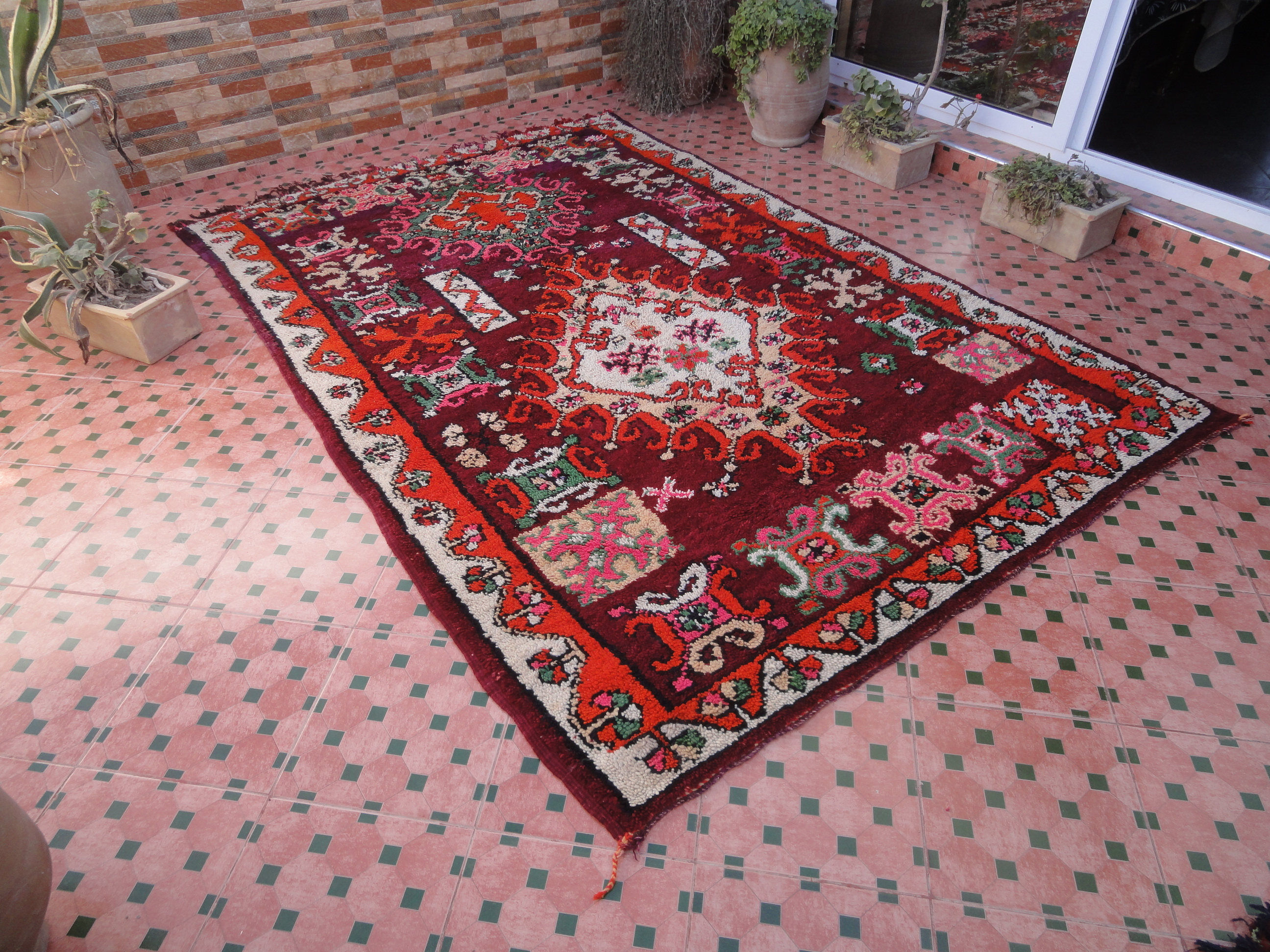 Rug old vintage Moroccan Beni Mguild 278 x 189 cm