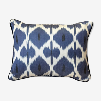 Ikat silk cushion