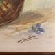 Watercolor in its wooden frame