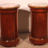pair of somnos in mahogany