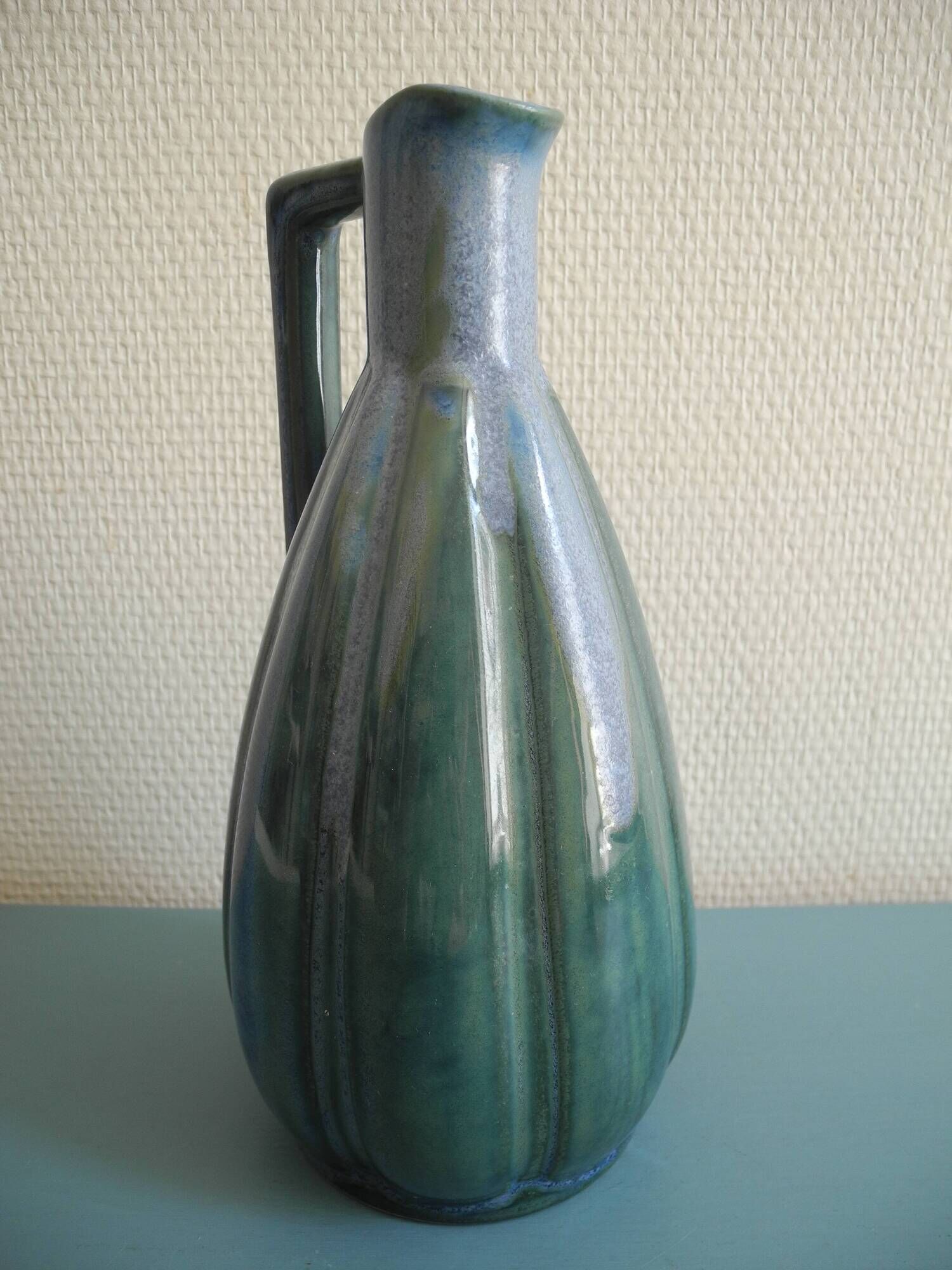 old ceramic pitcher jug decorative vase old french pitcher jug art deco